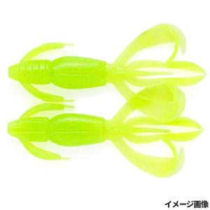 ケイテック ワーム クレイジーフラッパー 2.8インチ 026 クリアーシャートリュースグロー【ゆうパケット】｜釣具のポイント