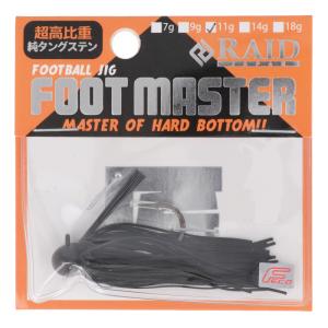 レイドジャパン ラバージグ FOOT MASTER 11g 01.ブラック