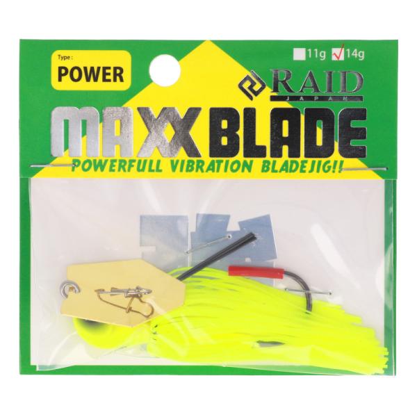 レイドジャパン ルアー MAXXBLADE Type-POWER 14g 11.レモンパワー【ゆうパ...