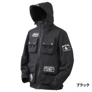 オレンジブルー 防寒ウェア マズメ ウインドカットMPジャケット LL ブラック MZFW-731