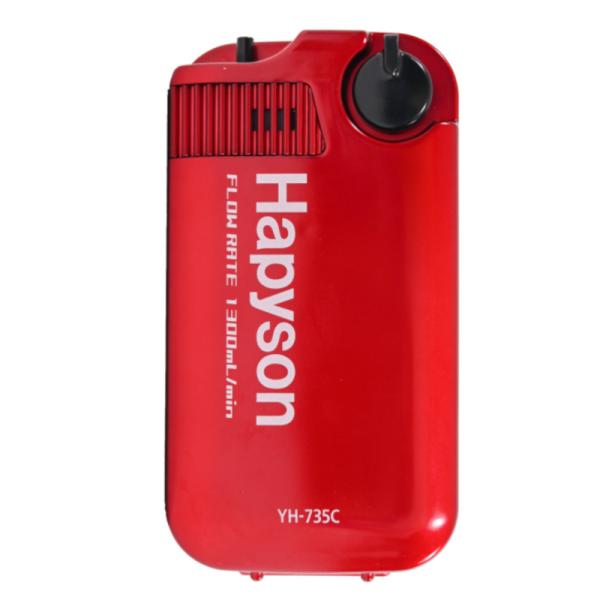 ハピソン 乾電池式エアーポンプミクロ METALLIC COLOR YH-735C-R メタリックレ...