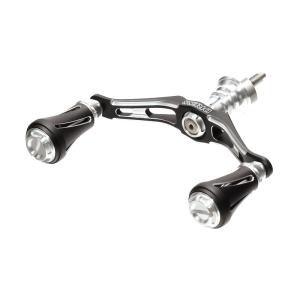 ドレス（DRESS） カスタムハンドル W ヴァーテックス 90mm 左右共用 シマノ スピニングリール専用 チタンシルバー