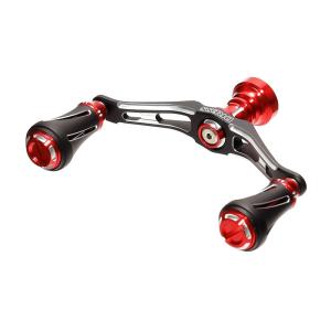 ドレス（DRESS） カスタムハンドル W ヴァーテックス 90mm 左右共用 ダイワ スピニングリール専用 レッド