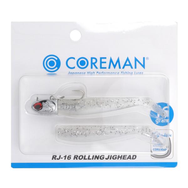 コアマン ワーム RJ-16 ROLLING JIGHEAD #062 シルバーヘッド/シラウオ【ゆ...