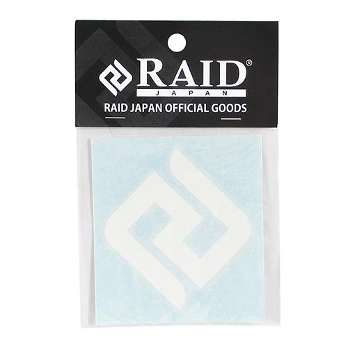 【現品限り】 レイドジャパン カッティングステッカー オフィシャルＲＪマーク ６５ｍｍ ホワイト【ゆ...