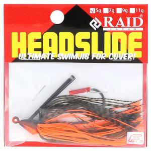 レイドジャパン ラバージグ HEAD SLIDE 5g 006 オレンジパンチ