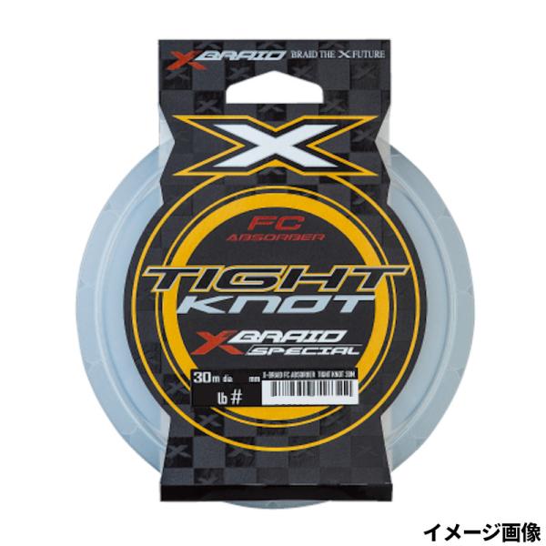 よつあみ エックスブレイド FCアブソーバー タイトノット 30m 10号 35lb ナチュラル【ゆ...
