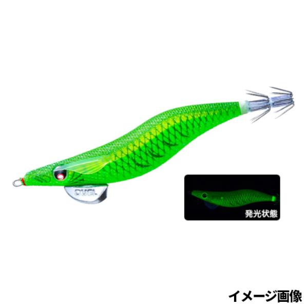 デュエル エギ EQ エギ オリジナル 3.5号 2.LMDM 夜光グリーングリーン【ゆうパケット】