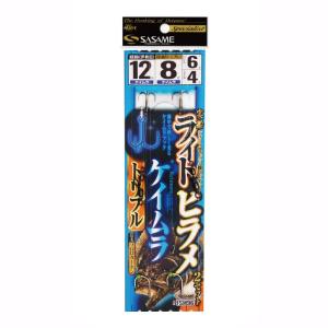 ささめ針 実船ライトヒラメ(ケイムラトリプル) 親鈎12号/孫鈎8号-ハリス6号 FSM96【ゆうパケット】｜point-i