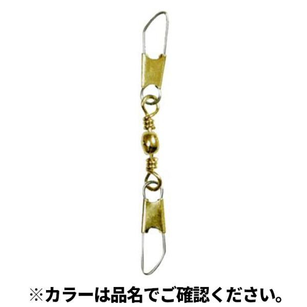 イシナダ釣工業 Ｗスナップ付サルカン 黒 ４ ５０ケ