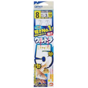 オーナー ウルトラ5 針8号-ハリス2.5号【ゆうパケット】｜point-i