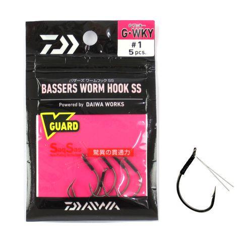 ダイワ バサーズワームフックＳＳ ガード付きワッキー ＃１【ゆうパケット】