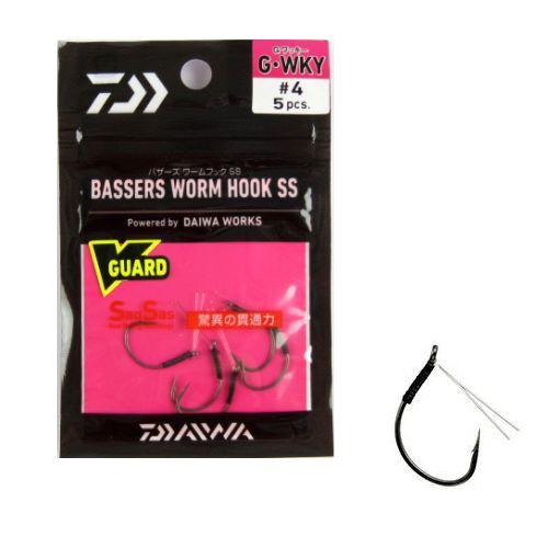 ダイワ バサーズワームフックＳＳ ガード付きワッキー ＃４【ゆうパケット】