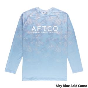 ウェア AFTCO(アフコ) Men’s Tactical Fade UVX LS Sun Protection Shirt M61198 M(US-S) Airy Blue Acid Camo｜point-i