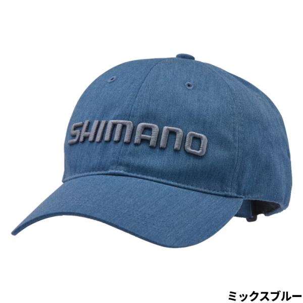 シマノ キャップ ツイル キャップ L ミックスブルー CA-007V