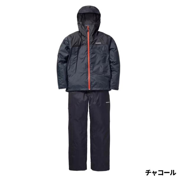 【現品限り】 シマノ 防寒ウェア ベーシックインサレーション レインスーツ 01 XL チャコール ...