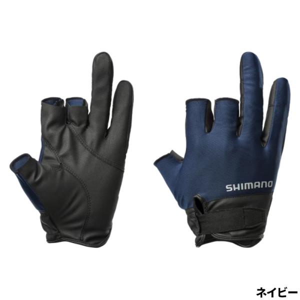 シマノ グローブ 01 ベーシック グローブ 3 XL ネイビー GL-008Y 3本切