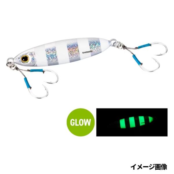 シマノ ジグ オシア フラットライト 80g 004 Sゼブラグロー JU-S08W