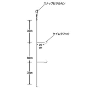 海戦アジ ケイムラフック 3本鈎 SE324 ...の詳細画像1