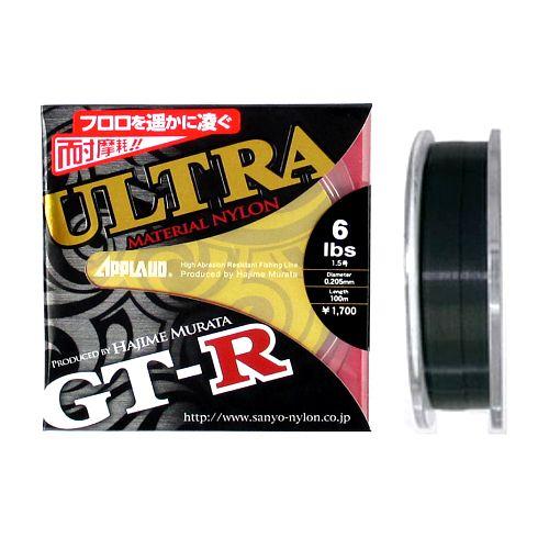 サンヨーナイロン アプロード ＧＴ−Ｒ ウルトラ １００ｍ ６ｌｂ ダークグリーン【ゆうパケット】