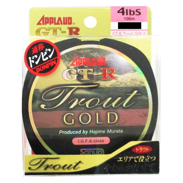 サンヨーナイロン GT-R トラウト GOLD 100m 4lbs シャンパンゴールド【ゆうパケット...
