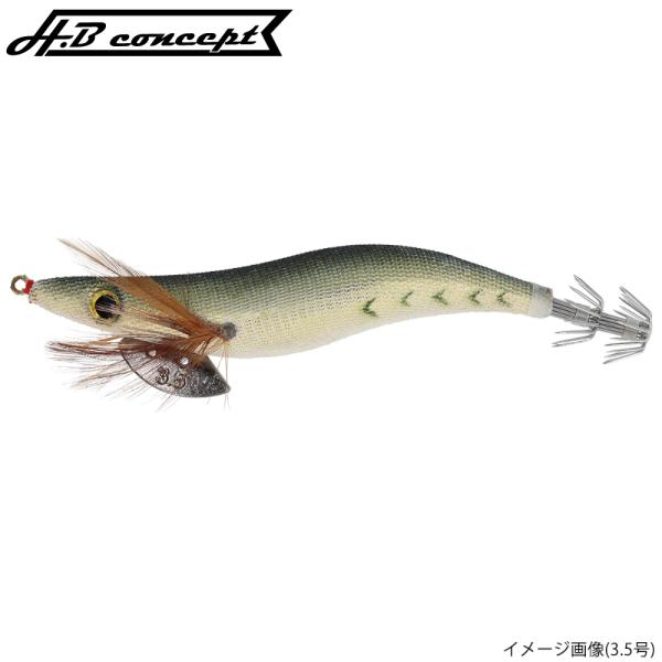 【現品限り】 エギ H.B コンセプト エギバンバン 3.0号 オリーブゴールドケイムラ H.B c...