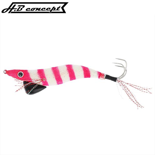 H.B コンセプト タコエギバンバン 3.5号 ピンクゼブラグロー H.B concept【ゆうパケ...