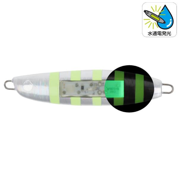 ジグ ファルケン R フラッシュフラットエッジ 80g ゼブラグロー FALKEN R