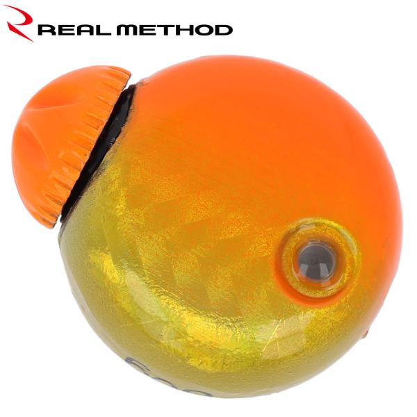 リアルメソッド フラッシュスライド タイラバヘッド 120g ホロオレンジ [特許取得] REAL ...