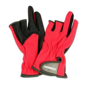 【アウトレット】 グローブ グローブ RS500II 3本指切 TG-8016 フリー ブラック/レッド【ゆうパケット】