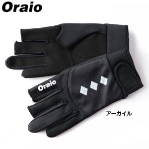 【現品限り】 防寒ウェア Oraio(オライオ) ウィンドブレイクグローブ L アーガイル (防寒)【ゆうパケット】｜point-i