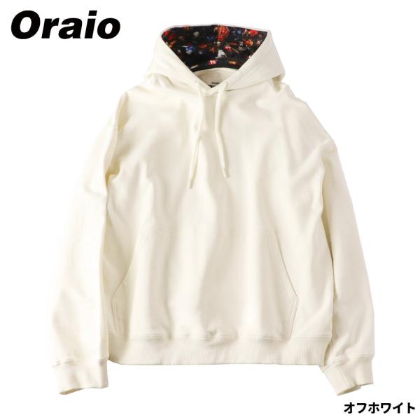 ウェア Oraio(オライオ) プルオーバーパーカー S オフホワイト