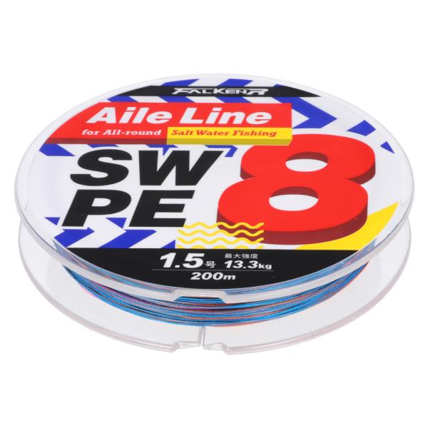 ファルケン R Aile Line 200m 1.5号 5カラー [エールライン SW PE X8]...