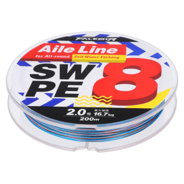 ファルケン R Aile Line 200m 2.0号 5カラー [エールライン SW PE X8]...