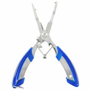 ステンレスアングラーズプライヤー ベントノーズタイプ ブルー