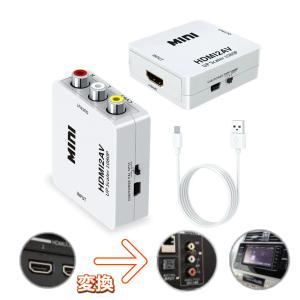 HDMI 変換 コンバーター アダプタ ゲーム ブラウン管 テレビ 3色 HDMI出力 HDMI2AV RCA ダウンコンバーター コンポジット｜point-net-store