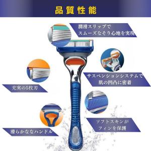 ジレット替刃 互換性 4個 8個 16個 5枚...の詳細画像3