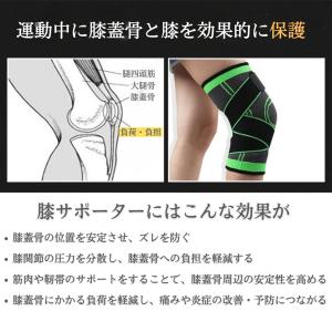 膝サポーター 2枚 スポーツ 2枚セット xl...の詳細画像3