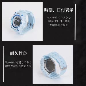 腕時計 デジタル デジタル腕時計 メンズ レデ...の詳細画像3