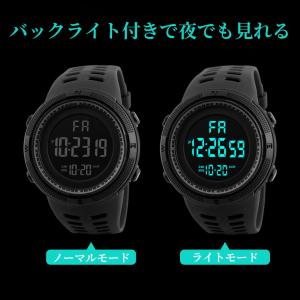 腕時計 デジタル メンズ レディース 大画面 ...の詳細画像2
