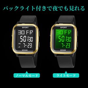 腕時計 レディース メンズ キッズ デジタルウ...の詳細画像2