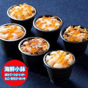 海鮮丼 北海道 海鮮丼の具 ほたて / つぶ / いか / たこ / 甘えび / ホッキ 北の海鮮小鉢 6食 海鮮丼セット 鮭節昆布醤油 魚介類 海産物 かいせんどん｜pointhonpo