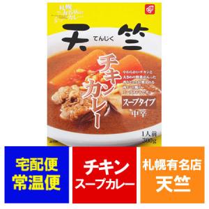 札幌スープカレー 天竺 チキンカレー 札幌 スープカレー 中辛 1個  サッポロ スープカレー てんじく チキン カレー 北海道 スープカリー｜pointhonpo