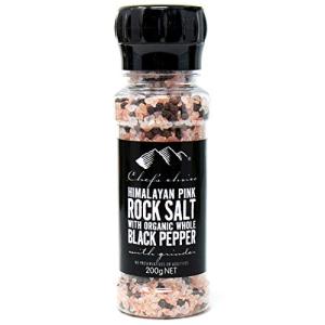 シェフズチョイス ヒマラヤ岩塩&ペッパー ミル付き オーガニック原料使用 Pink salt & pepper with Grinder (1:｜pointpop