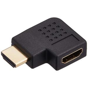 エレコム HDMI延長コネクタ L字 【左方向】 HDMI (メス) - HDMI (オス) ブラック AD-HDAAB04BK｜pointpop