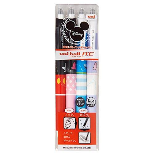 三菱鉛筆 消せるボールペン ユニボールRE ディズニー 0.5 4本 URN200D054C