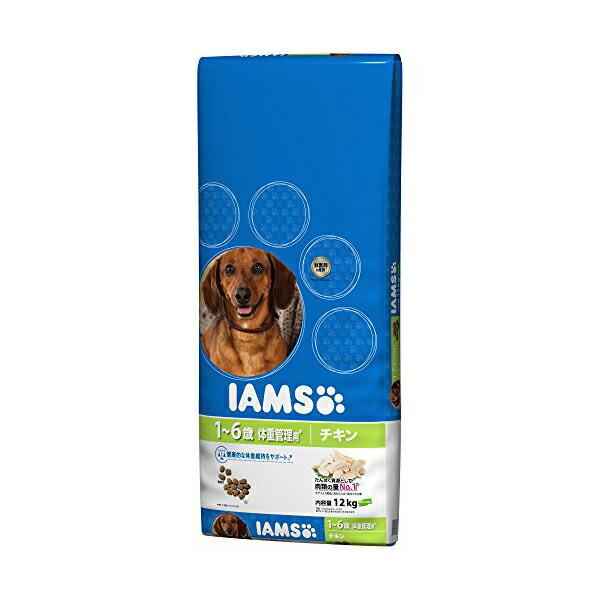 マースジャパンリミテッド アイムス IAMS ドッグフード成犬用 体重管理用 小粒 チキン 12kg...