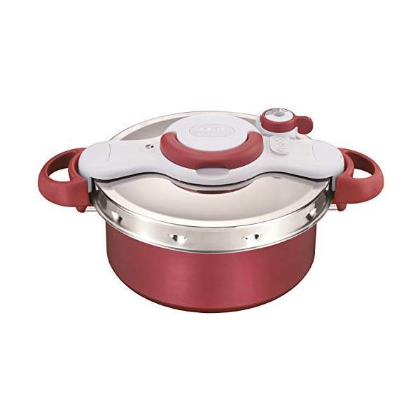 ティファール 圧力鍋 5.2L 3~5人用 IH ガス火対応 カンタン開閉 2in1なべ クリプソ ...