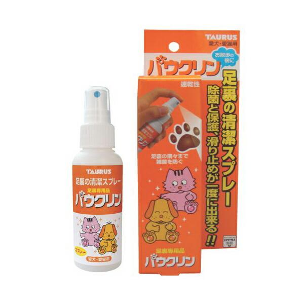 【4個セット】 トーラス 除菌と保護、滑り止めが一度に出来る パウクリン ペット用 100ml 犬 ...