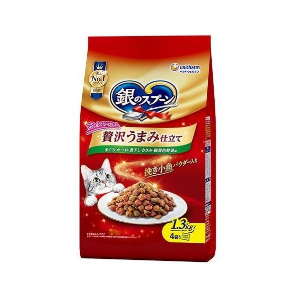 ユニチャーム 銀スプ うまみささみ緑黄色野菜 1.3kg